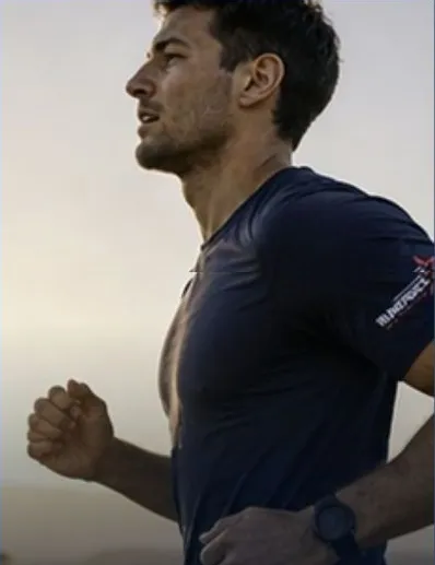 Runner wearing the crew badge